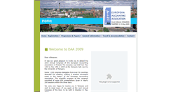 Desktop Screenshot of eaa2009.eaa-online.org